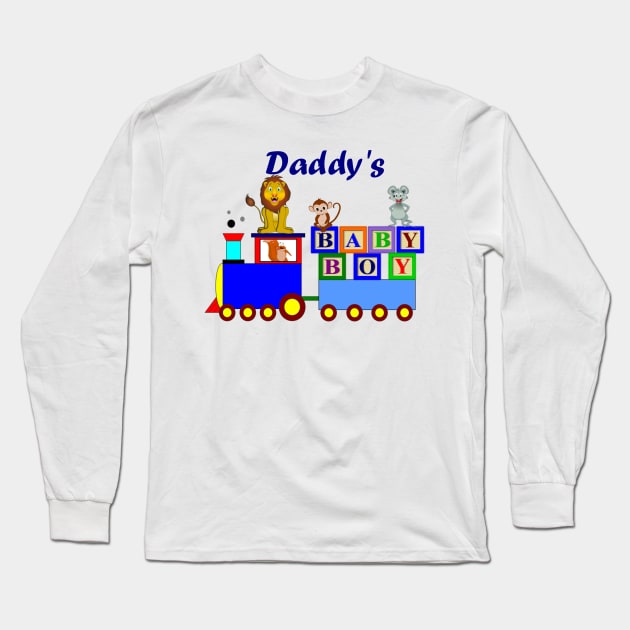 Daddy's Baby Boy Long Sleeve T-Shirt by Ruggeri Collection